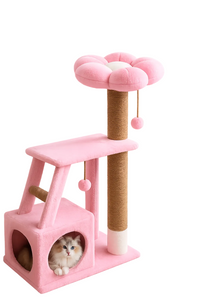 Flower cozy cat tree