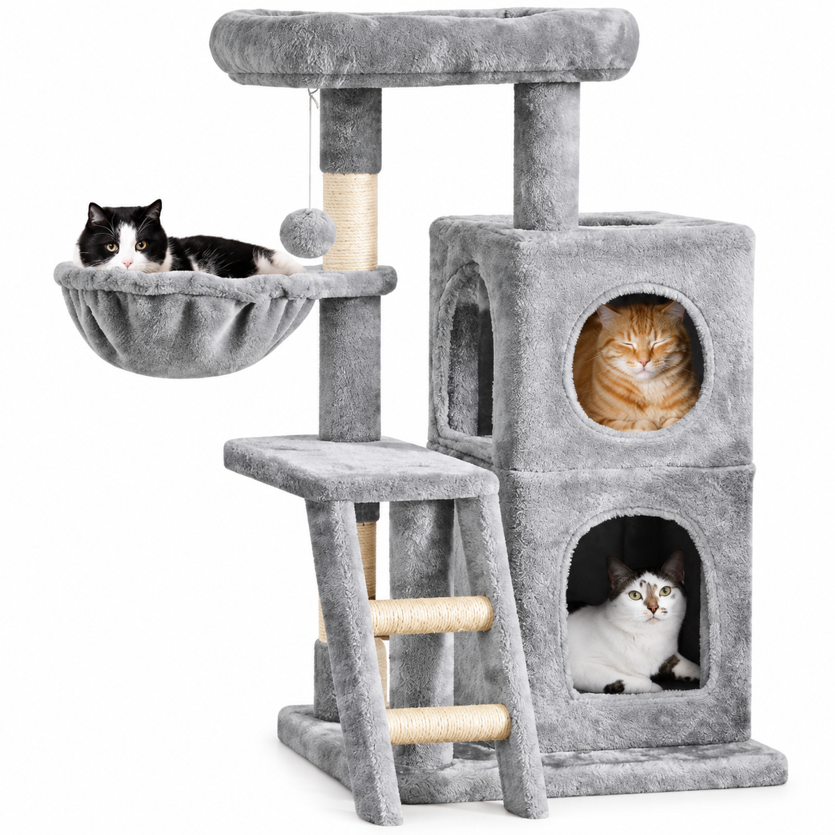 Gray Cat Tree Tower