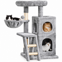 Gray Cat Tree Tower