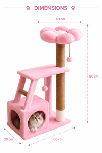 Flower cozy cat tree