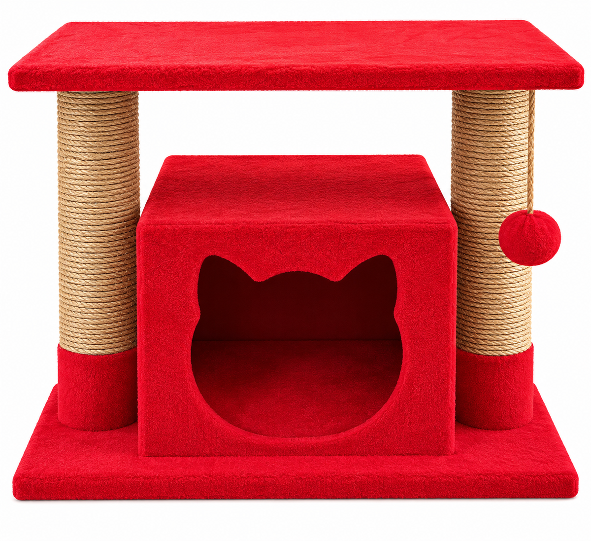 Red Cozy Cat Tree